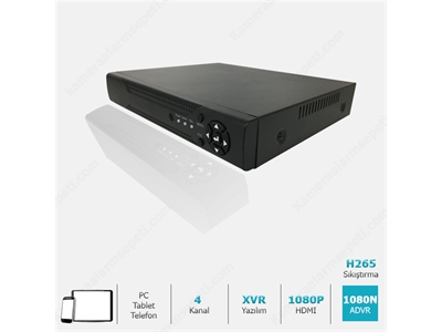 Sunveo SNV-XVR1354 4 Kanal 1080N H265 Hybrid AHD Kayıt Cihazı + 1 TB HDD